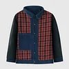 Men's Western Plaid Flannel Denim Casual Jacket by Inlyline