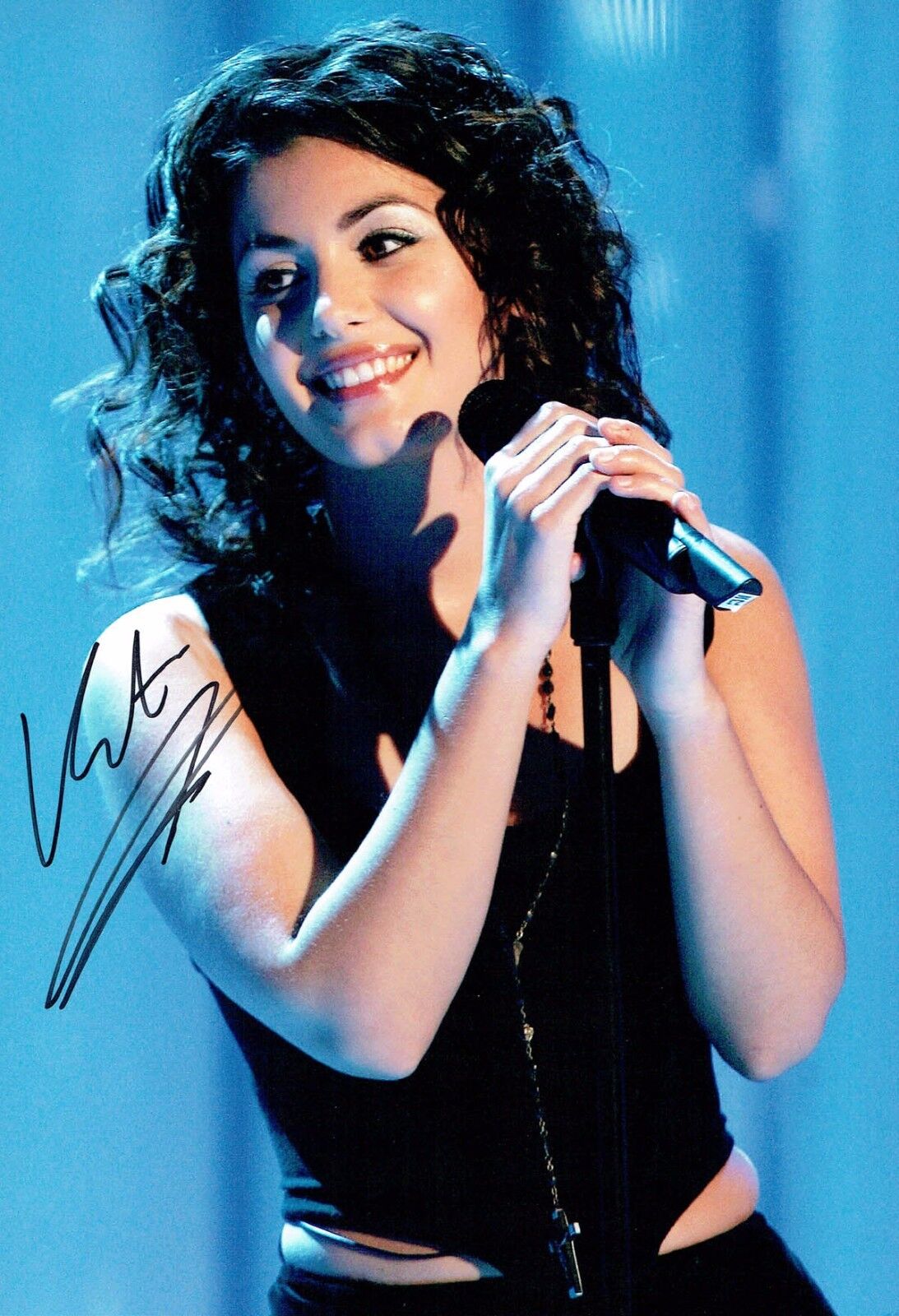 Katie MELUA Music Autograph 12x8 Photo Poster painting C AFTAL COA British Singer