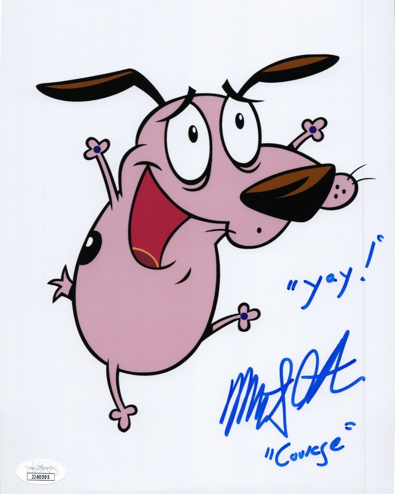 MARTY GRABSTEIN Authentic Signed COURAGE THE COWARDLY DOG