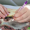 Resin Diamond Painting Point Drill Pen Dual-Ended Diamonds (Purple)