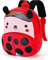 Kleiner Kinderrucksack Pl&uuml;sch f&uuml;r Kita,Nette Kindertasche mit 3D Tier Cartoon,Mini Krippenrucksack mit Brustgurt/Tiny Backpack,26x23x11cm,f&uuml;r Baby M&auml;dchen Junge Alter,1-5Jahre