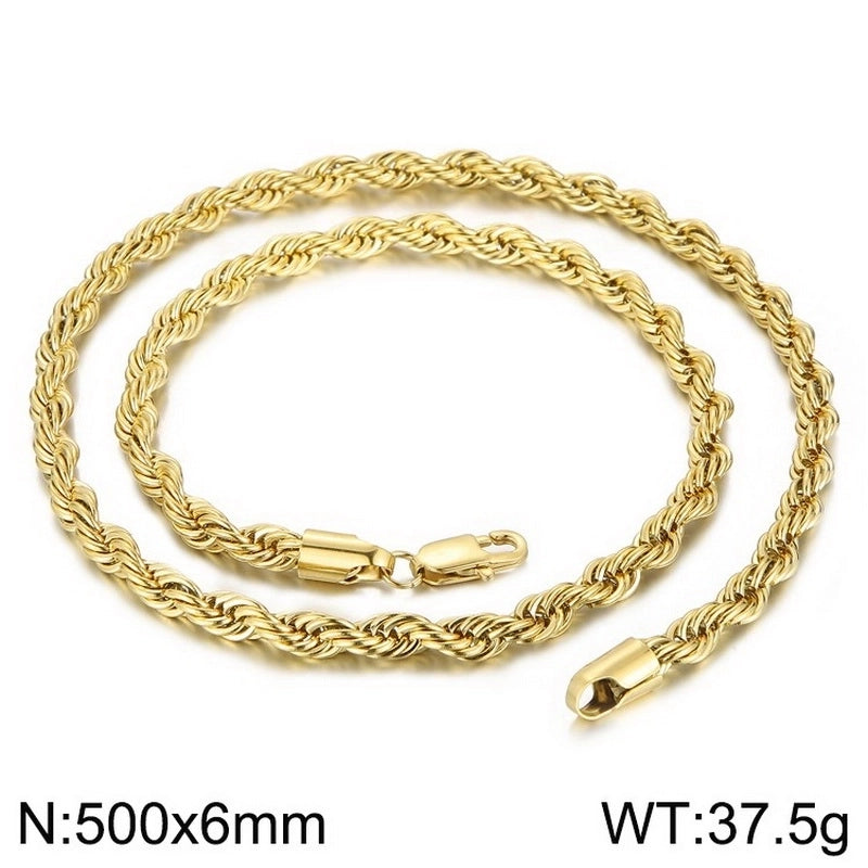 Minimalist Geometric 304 Stainless Steel 18K Gold Plated Unisex Necklace