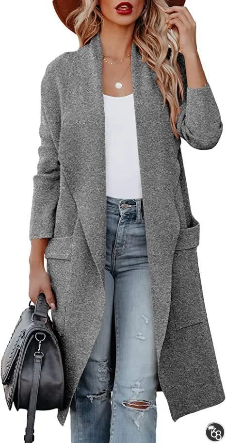 Conventional Women's Casual Long Pure Color Warm Overcoat | 168DEAL