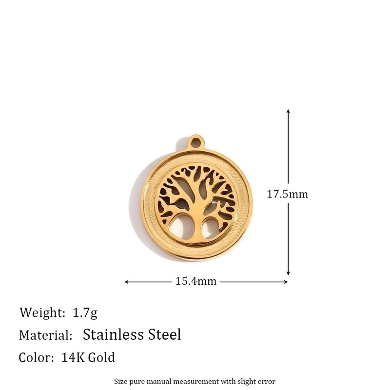 1 Piece 304 Stainless Steel 14K Gold Plated Geometric Jewelry Accessories Pendant