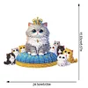 Acrylic Cat And Kitten Group - 5D DIY Craft Ornament