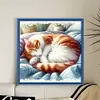 Sleeping Cat-11CT Counted Cross Stitch 40*40cm tapestrymarket