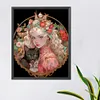 uk.everydayedeals (Limited Stock)Diamond Painting - Round AB Drills - Literary Retro Girl(45*55cm)