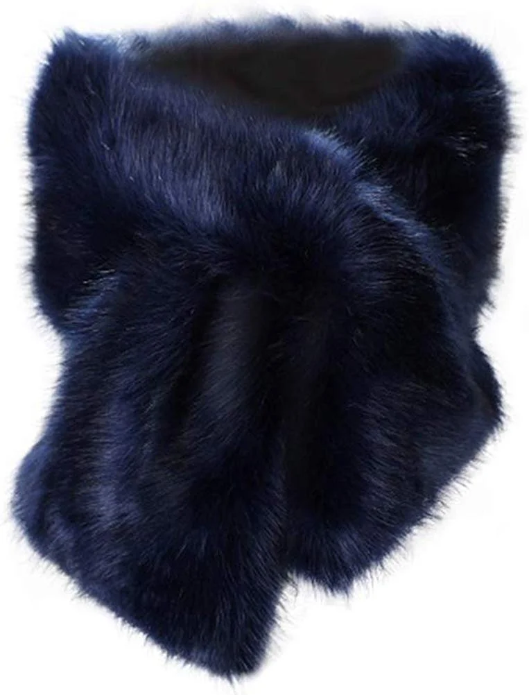 Faux Fur Shawl Wraps Cloak Coat Sweater Cape for Evening Party  Women's