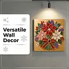 (25x25cm)DIY Pearl Painting Xmas Framed Handmade Pearl Material Art Kit Living Room Decor