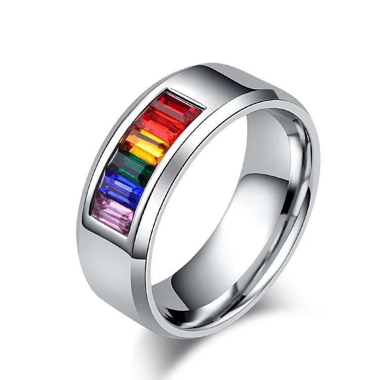 Love is Love Rainbow Flag Ring