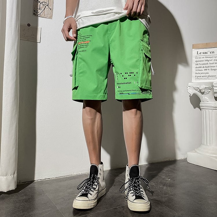 Men's Summer plus Size Beach Pants Retro Sports Shorts Men's Casual Loose Fifth Pants Men's Summer Trousers