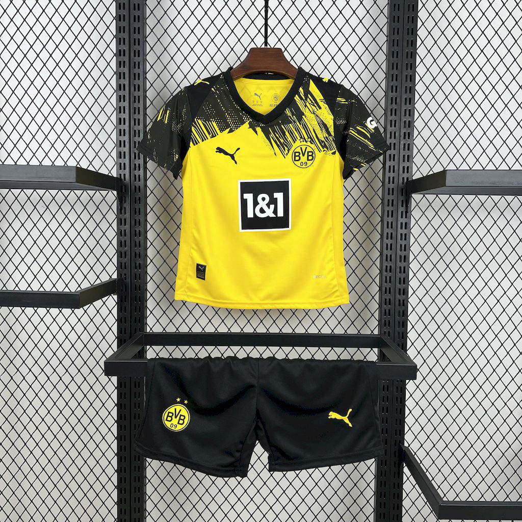 2025-2026 KIDS Dortmund Home Football Shirt 1:1 Thai Quality- Maxi Kit