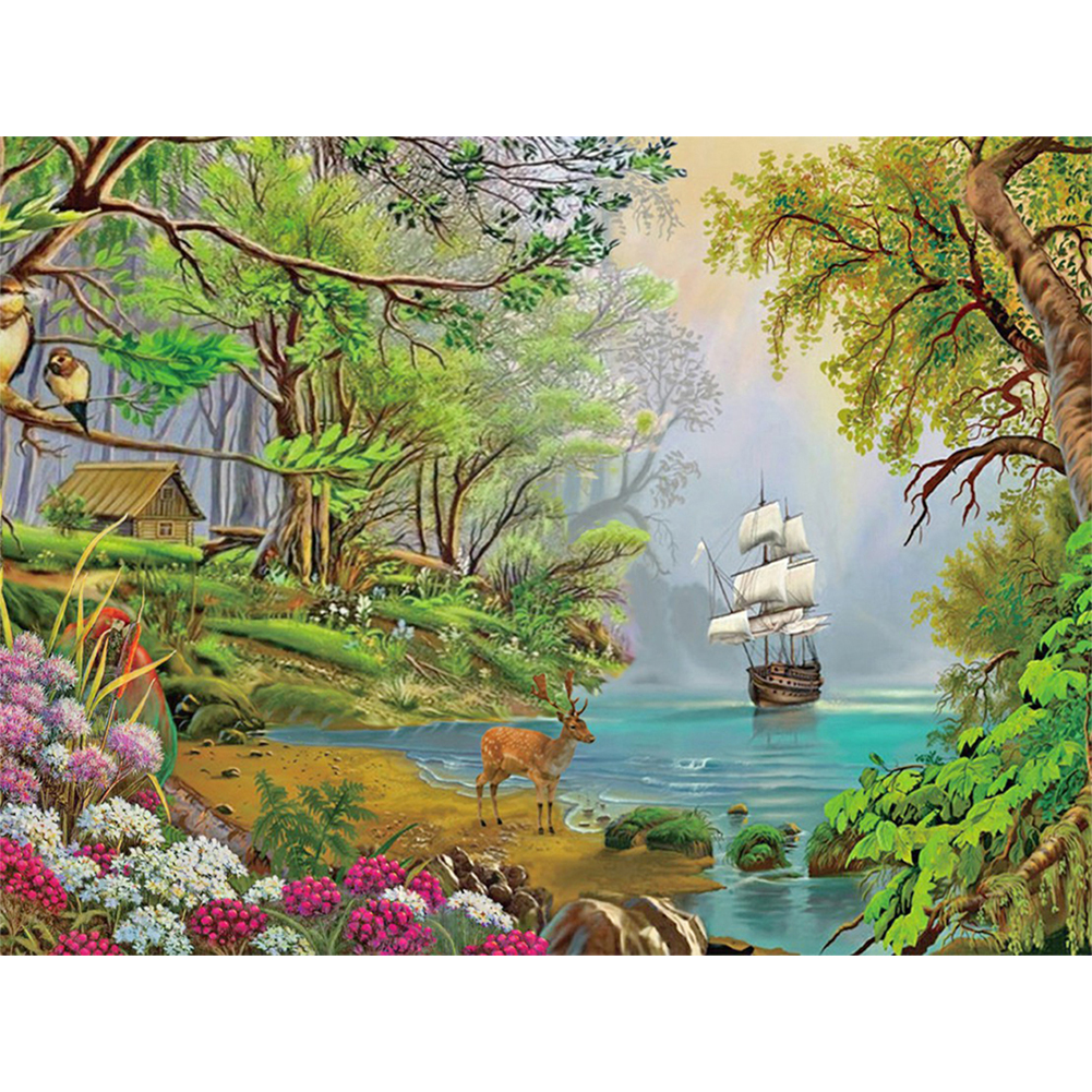 

Forest - Round Drill Diamond Painting - 40*30CM, 501 Original