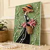 Kit de peinture &eacute;l&eacute;gante pour dames adultes pour adultes : id&eacute;es cadeaux pour d&eacute;butants, d&eacute;corations murales pour la maison, peintures de perles, arts plastiques, 30x40cm avec cadre