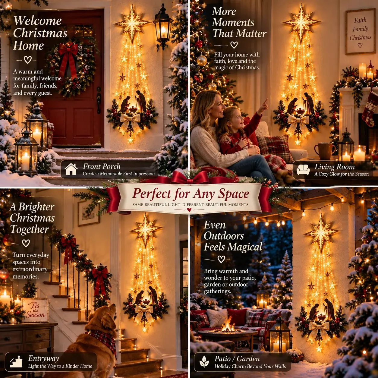 Bethlehem Star different display locations Bethlehem Star different display locations