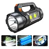 Rechargeable Solar High Power Searchlight Big Flashlight Waterproof for Outdoor