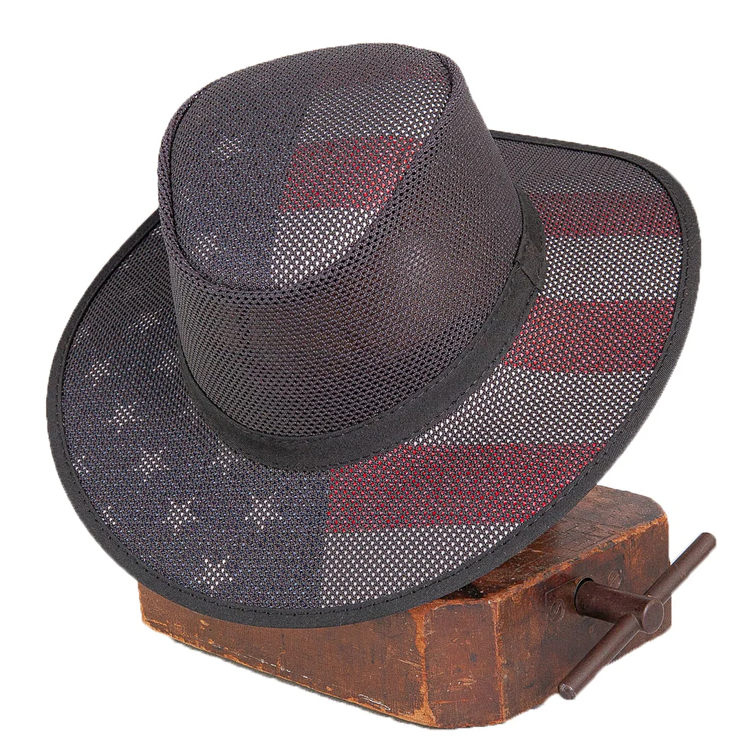 Patriotic Cooler - Mens Wide Brim USA Sun Hat