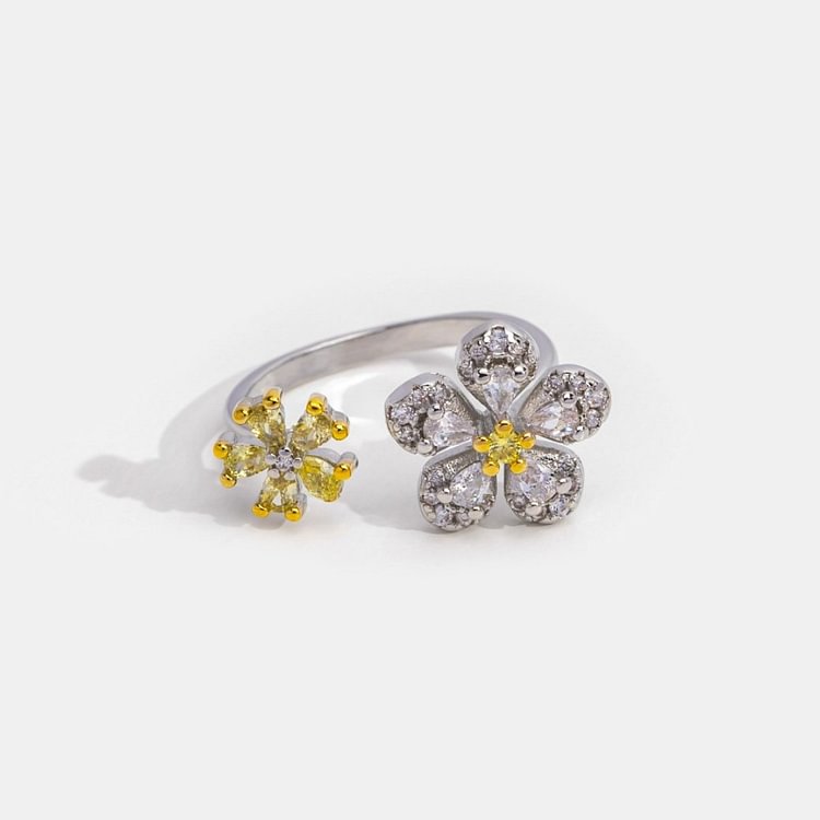 ‘Summer Bloom’ Crystal Flower Ring