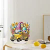 Diamond Painting Acrylic Easter Gnome Car Desktop Decors for Home Office