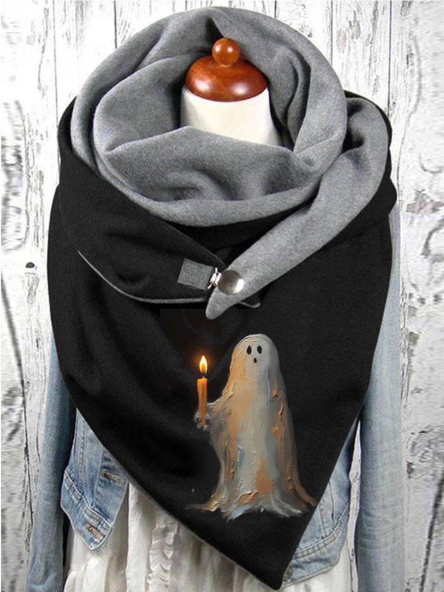 Women´s Halloween Ghost Artistic Scarf