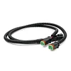 Deutsch DT Headlight Wiring Harness 12V Car Head Lamp Extension Wiring 23.5 Inch
