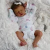 17'' Lifelike Sleeping Silicone Vinyl Newborn African American Baby Girl Doll Named Zamerin - RBBI-Myrebornbabydoll&reg; Myrebornbabydoll&reg;