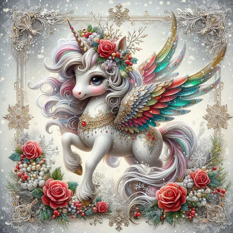 Diamond Painting Licorne - Kit Créatif 40 X 50 Cm