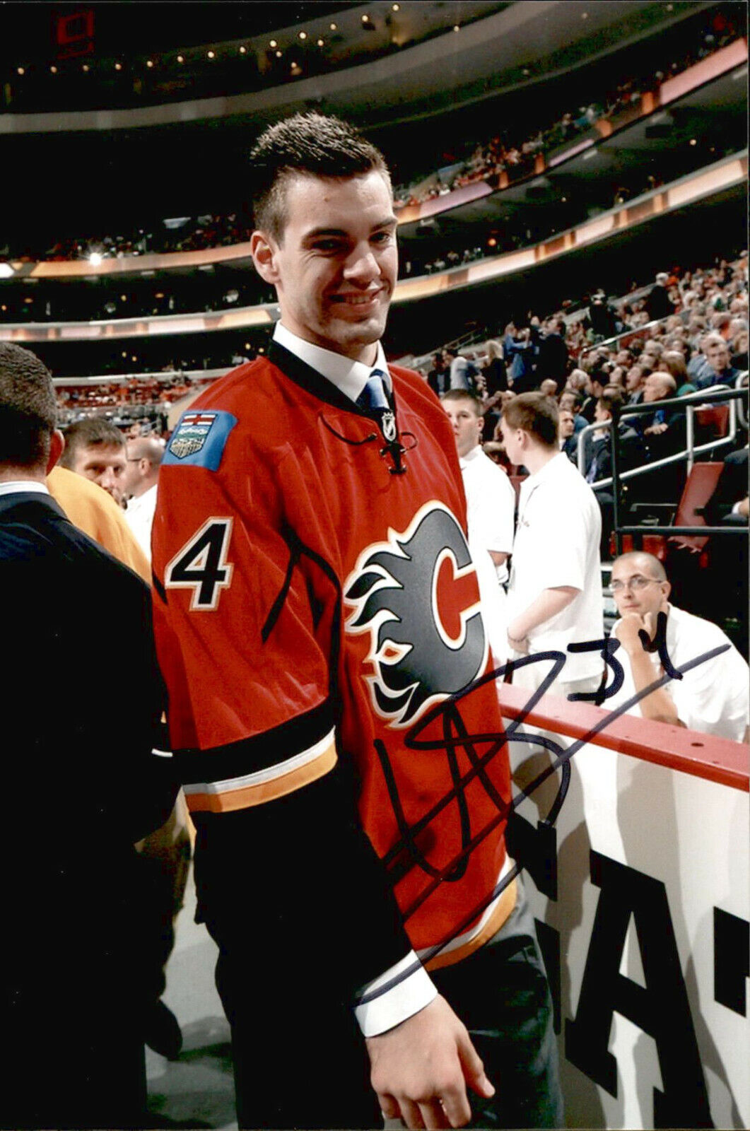 Hunter Smith SIGNED autographed 4x6 Photo Poster painting CALGARY FLAMES #6