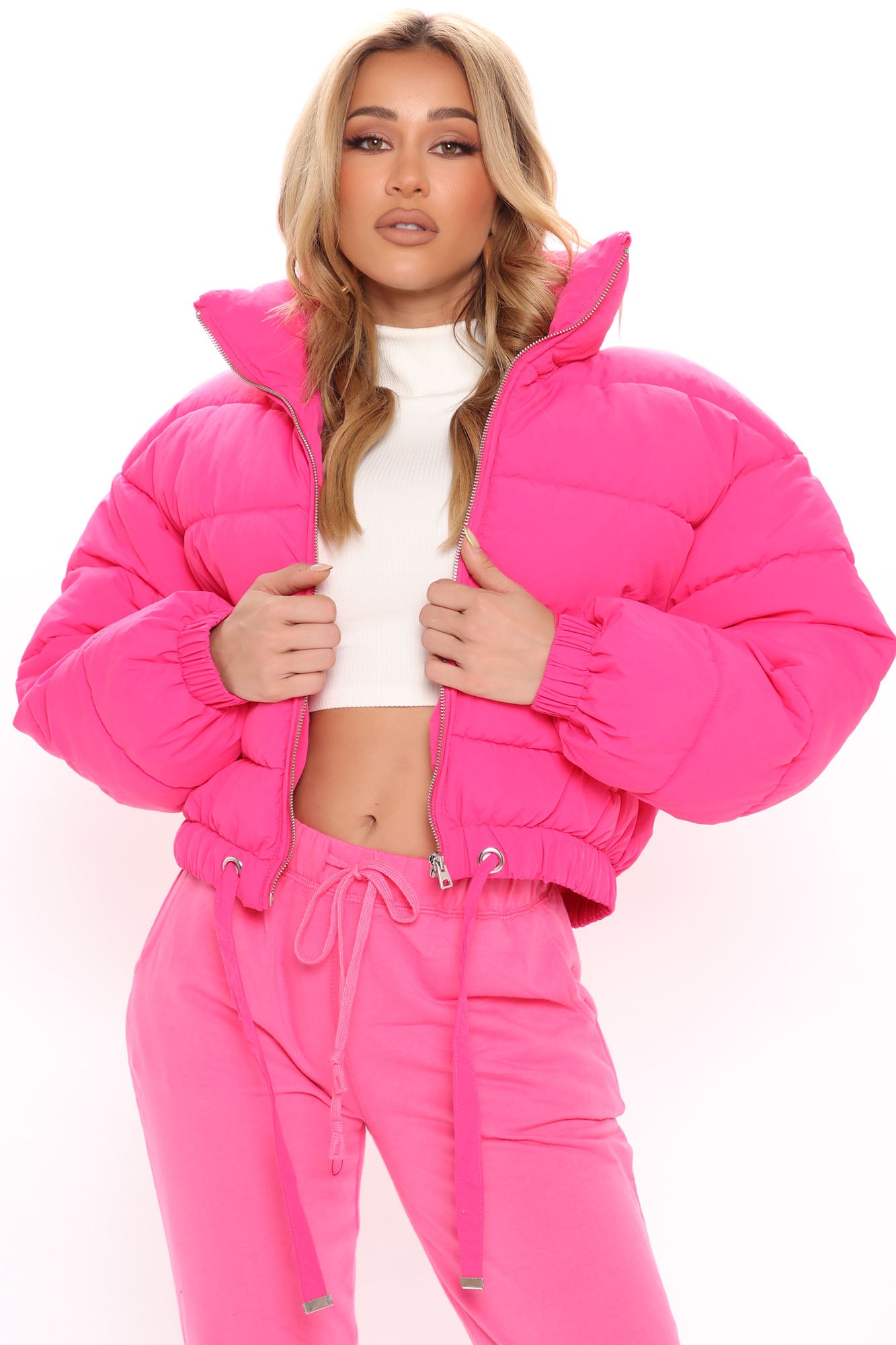 hot pink puffer jacket target