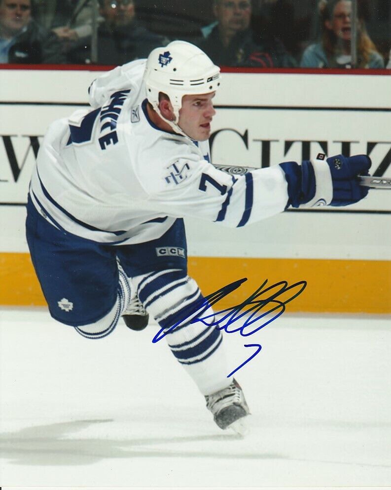 IAN WHITE SIGNED TORONTO MAPLE LEAFS 8x10 Photo Poster painting #1 Autograph