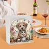 Acrylic Cats Dogs Diamond Painting Paper Towel Napkin Holder for Home Art Crafts