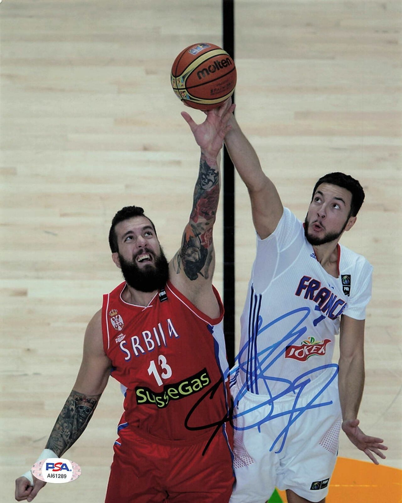 JOFFREY LAUVERGNE signed 8x10 Photo Poster painting PSA/DNA Oklahoma City Thunder Autographed