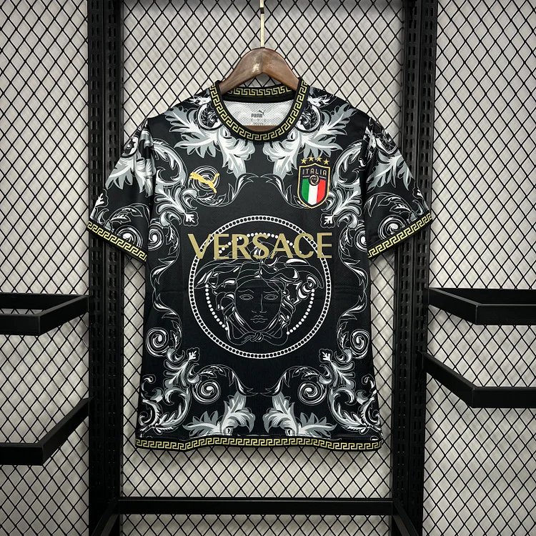 24-25 Italy Black Special Edition Football Shirt