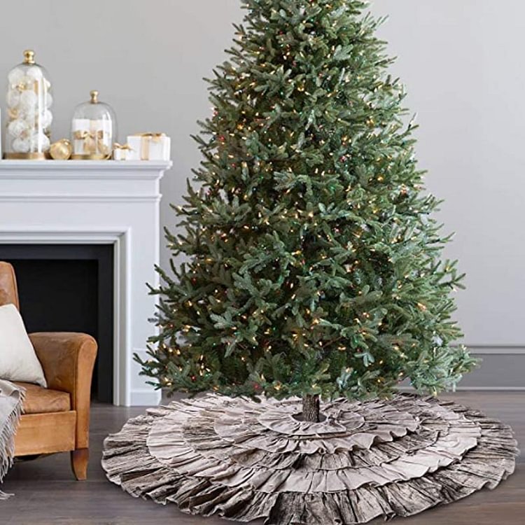 48-inch Gary Pleated Christmas Tree Skirt