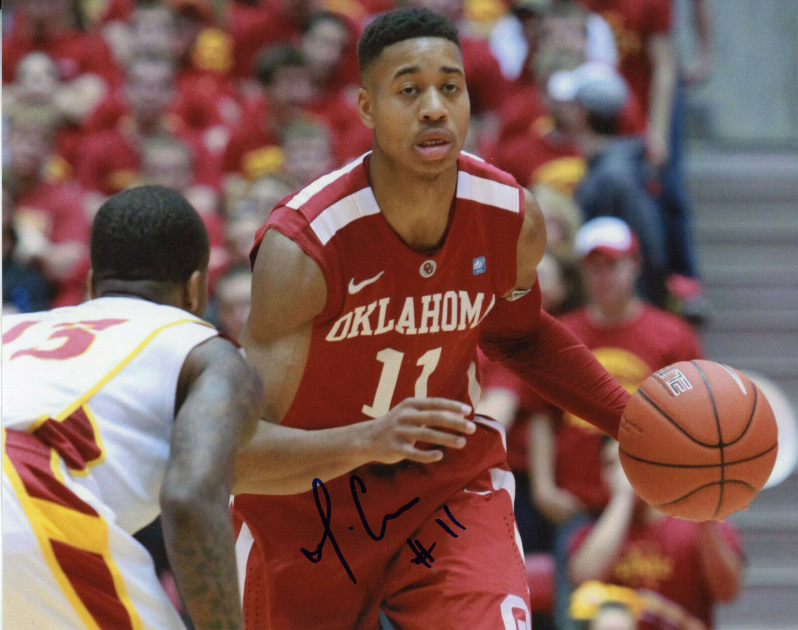 Isaiah Cousins Autographed 8x10 Oklahoma University#S1445