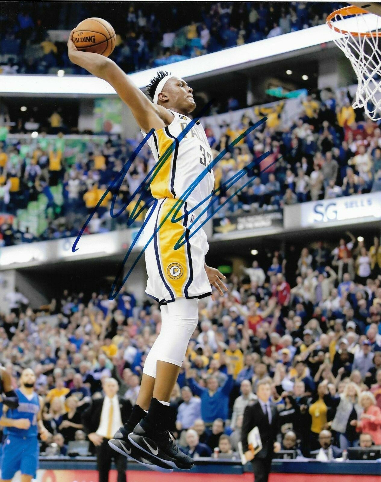 Myles Turner Autographed Signed 8x10 Photo Poster painting ( Pacers ) REPRINT