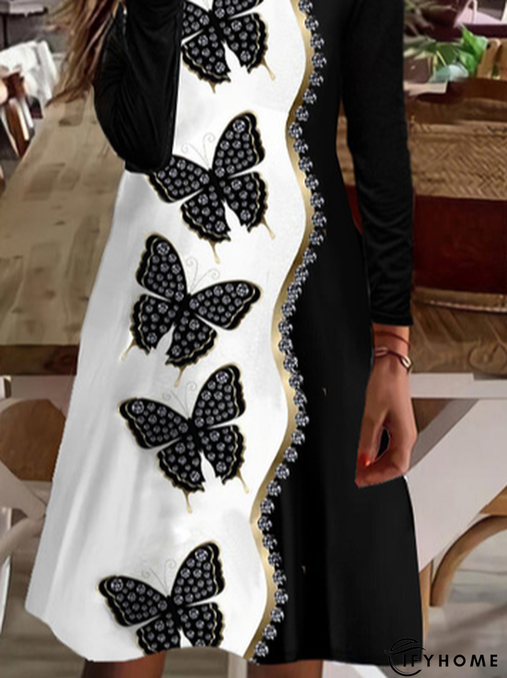 V Neck Casual Dress | IFYHOME