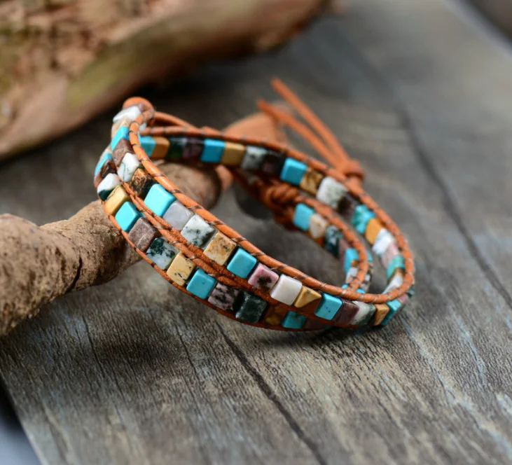 Natural Stone Ethnic Bracelet-inspireuse