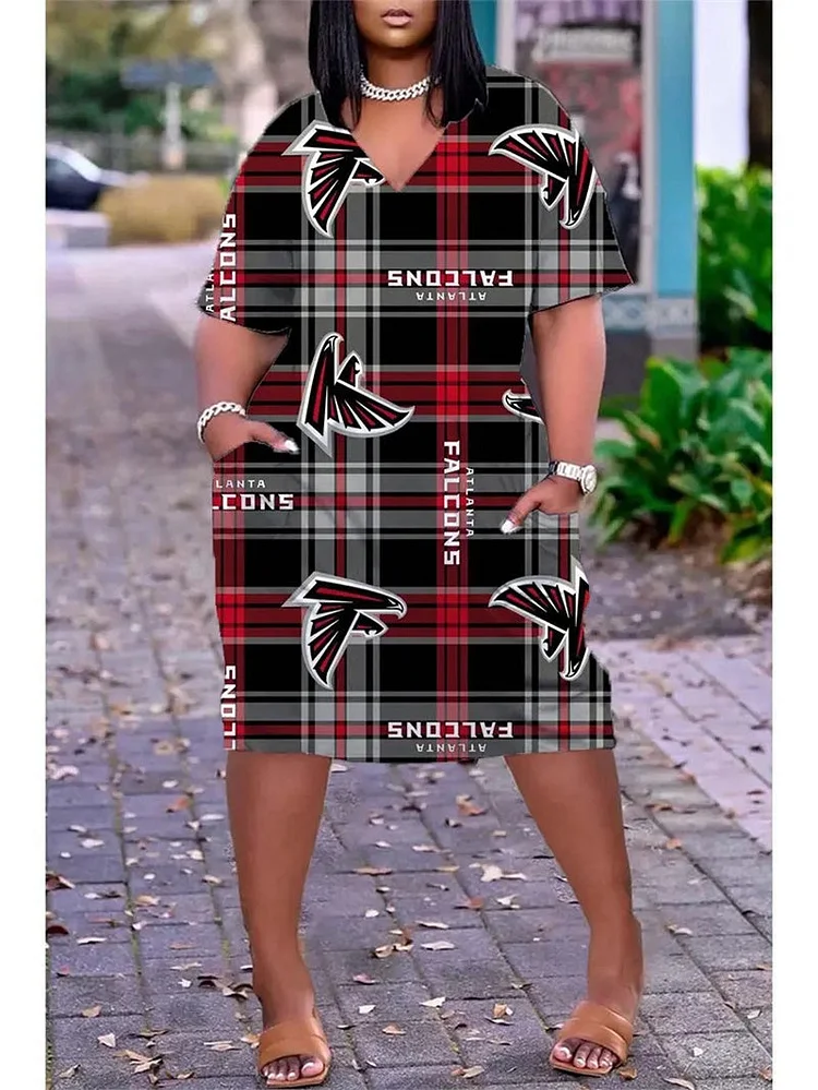 Atlanta Falcons
Limited Edition V-neck Casual Pocket Dress