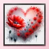 Love Poppy-11CT Stamped Cross Stitch 40*40cm/15.75*15.75in