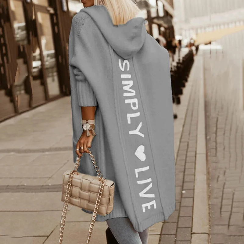 ⚡NEW SEASON⚡Hooded loose knit mid-length cardigan