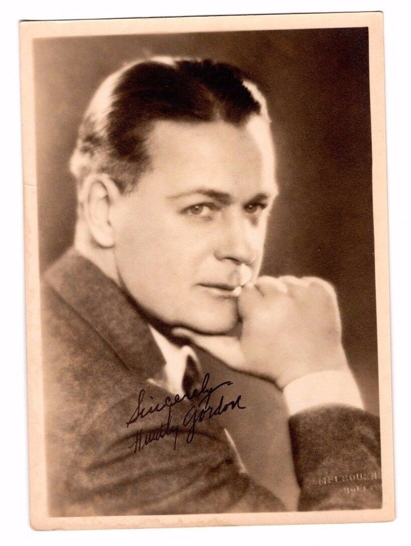 1920's Vintage HUNTLEY GORDON Actor Movie Star Original Photo Poster painting B&W 5 x 7