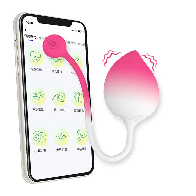 Emotional Secret Peach Jumping Egg Vibration Wireless Remote Control Charging APP Control