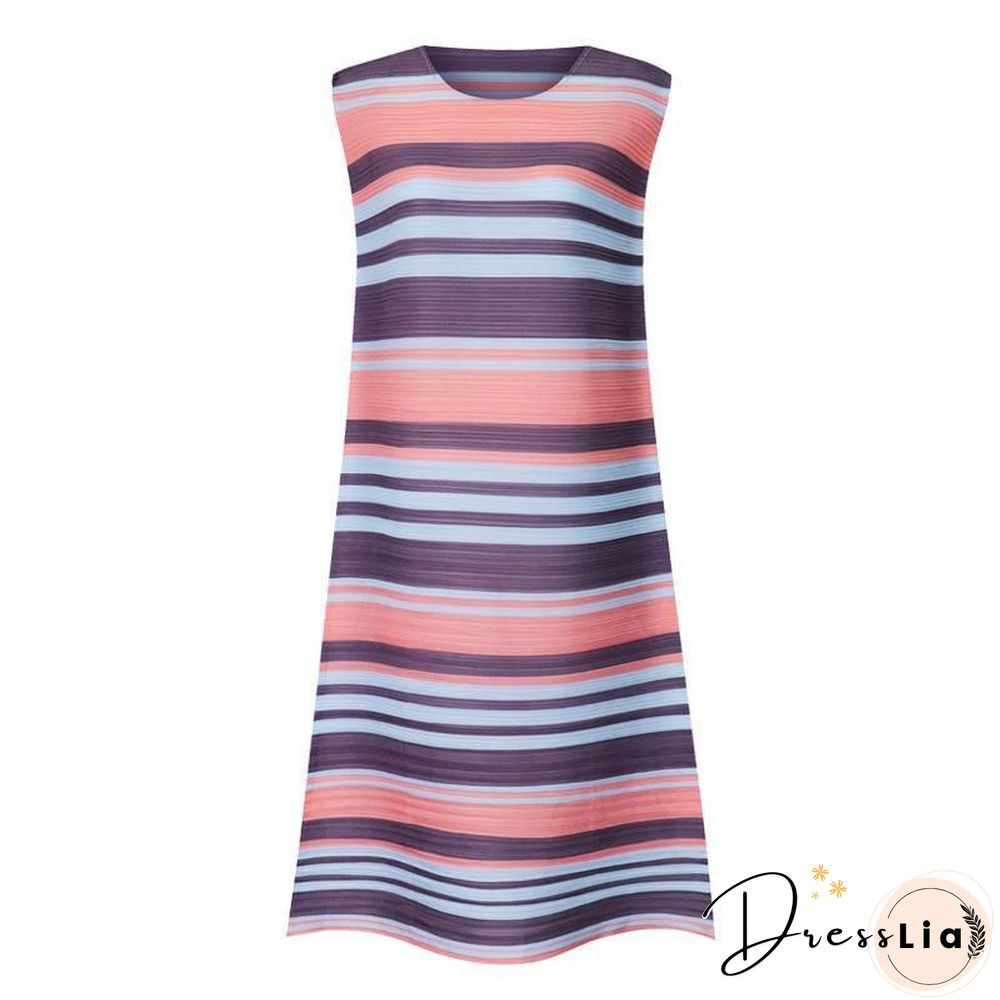 Miyake Pleated Sundress Women dresses summer