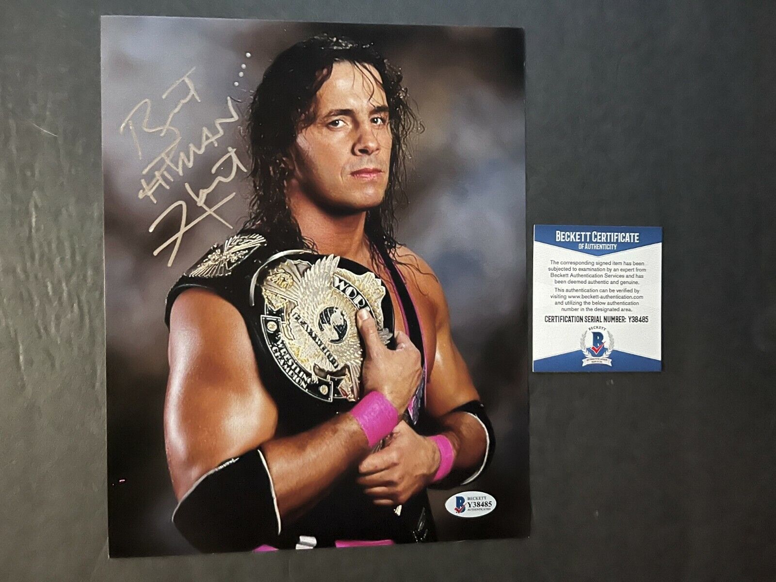 Bret Hart Hot! signed autographed WWE WWF Legend 8x10 Photo Poster painting Beckett BAS Coa