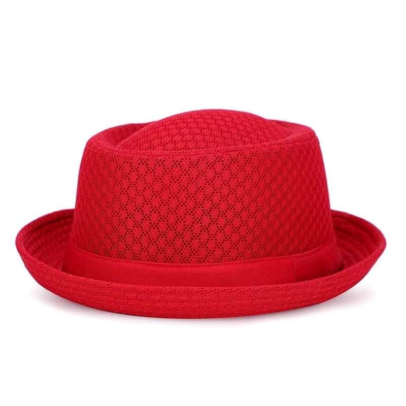 Men’s Elegant Solid Color Side Of Fungus Fedora Hat