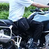 Motorcycle Drop Leg Bag Hip Bum Motorcycle Bag for Cycling Riding (Black)