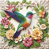 Colibri-Peinture diamant en forme sp&eacute;ciale-30*30cm