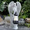 Solar Angel Statue Light Waterproof Fairy Figurine Decor Lamp Home Decoration