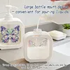 2 pi&egrave;ces de bouteille papillon Diamond Art Pump, distributeur vide rechargeable avec pompe, distributeur liquide de vaisselle pour savon &agrave; mains, lotion pour mains, shampooing et apr&egrave;s-shampoing, id&eacute;al pour l&rsquo;&eacute;vier de la salle de bain, cuisine